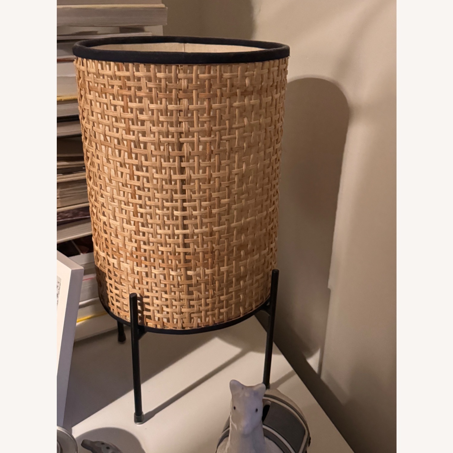 CB2 Canna Cylindrical Wood Table Lamp - image-4