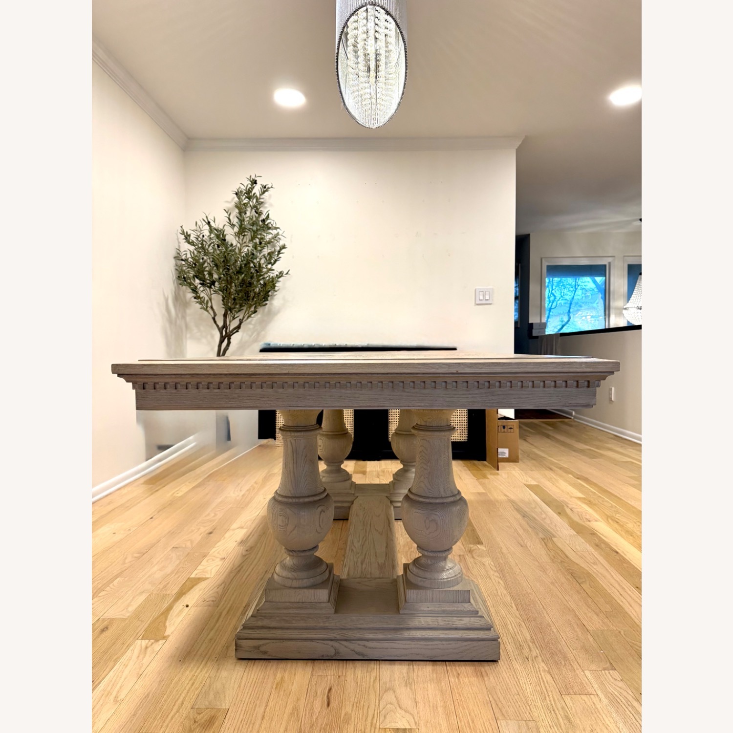 Restoration Hardware St James Oak Dining Table with Chairs - image-2
