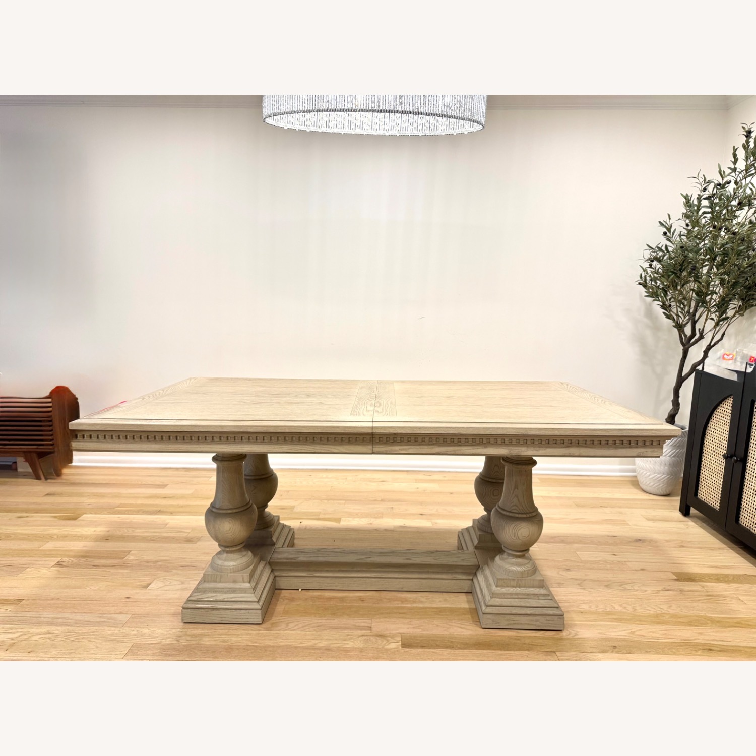 Restoration Hardware St James Oak Dining Table with Chairs - image-1