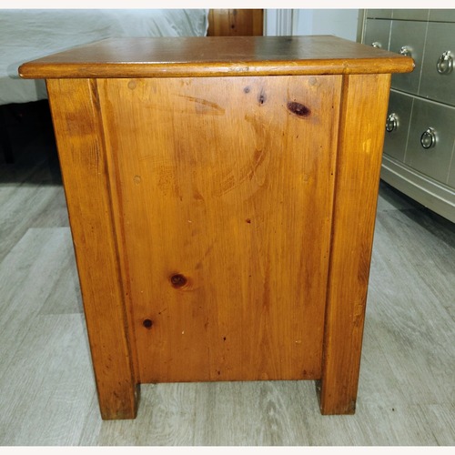 Used Dark Brown Wood Nightstand for sale on AptDeco