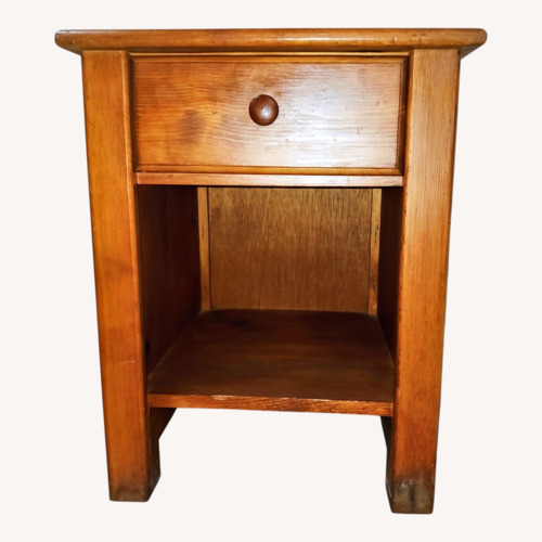 Used Dark Brown Wood Nightstand for sale on AptDeco
