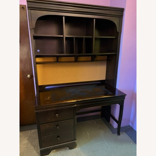 Used Stanley Furniture Dark Brown Wood Desk for sale on AptDeco