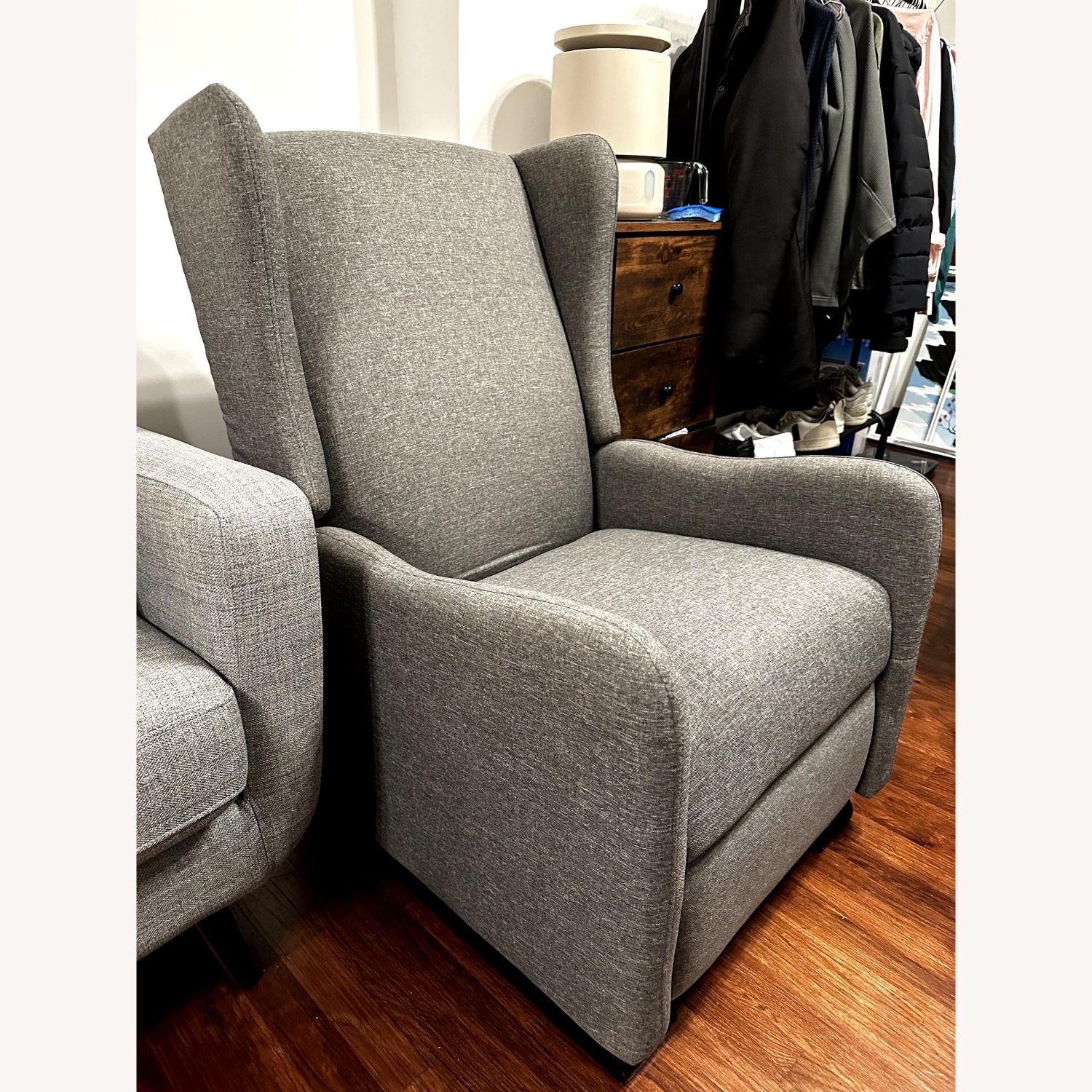 Pamlico Manual Glider Recliner Gray - image-2