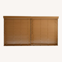 Light Brown Wood Veneer Curtains
