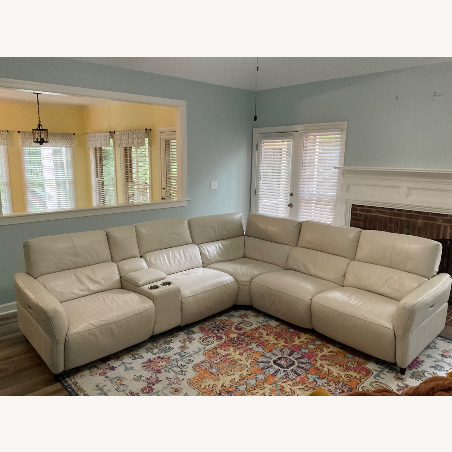 Domicile Elys Italian Leather 3+ Piece Sectional - image-1
