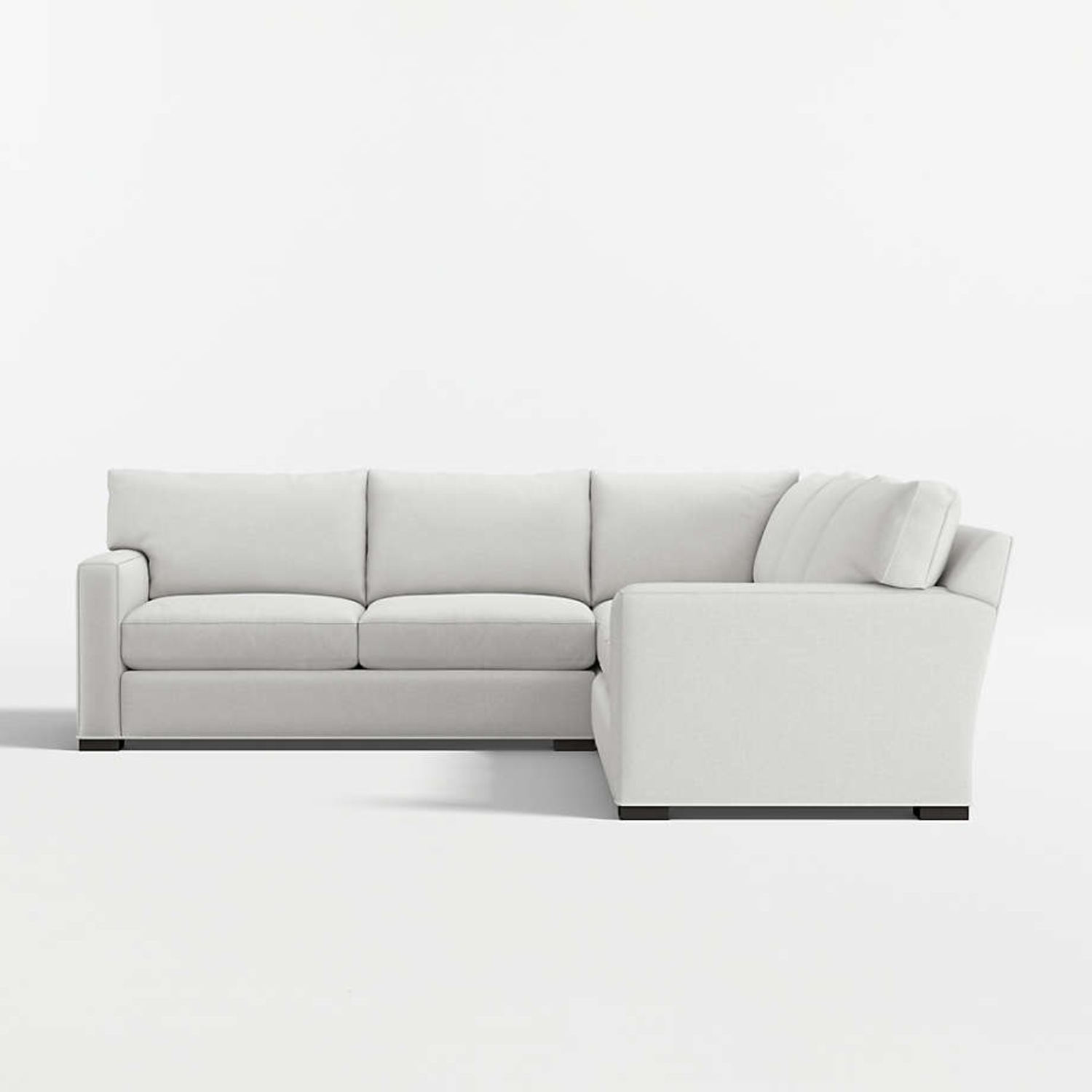 Crate & Barrel Light Gray 3+ Piece Sectional - image-1