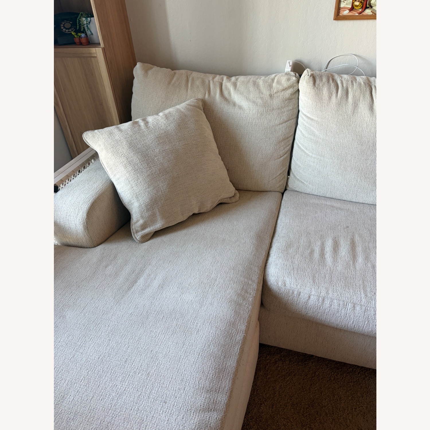 Ashley Furniture Cambri White Fabric 3+ Piece Sectional - image-2