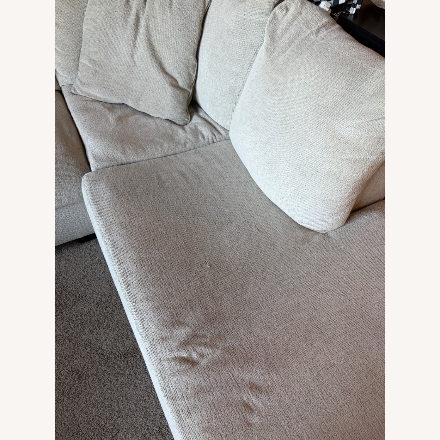 Ashley Furniture Cambri White Fabric 3+ Piece Sectional - image-3