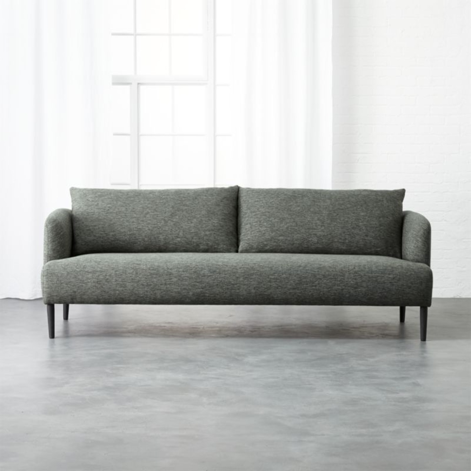 CB2 Ronan Sofa - Dark Grey - image-3