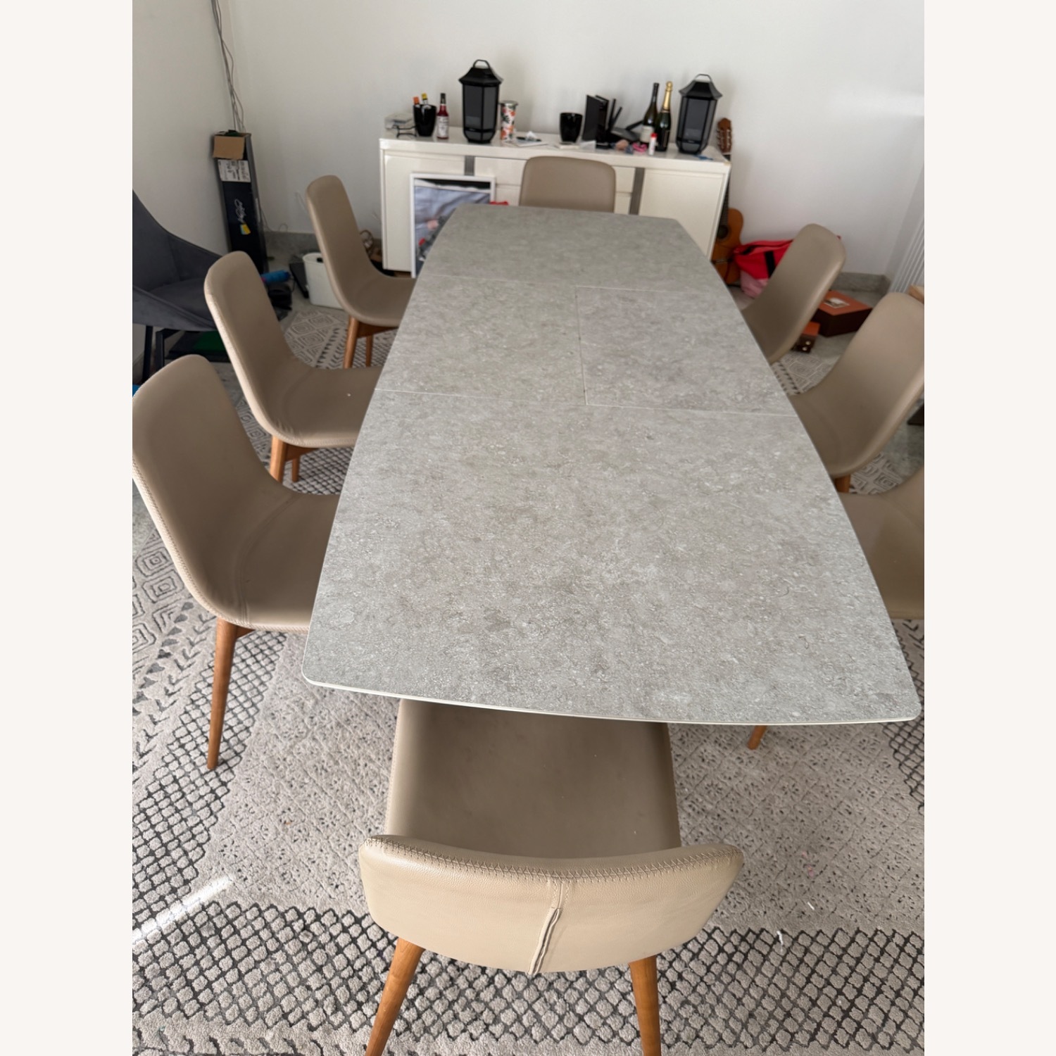 BoConcept Alicante White Ceramic Dining Table - image-3