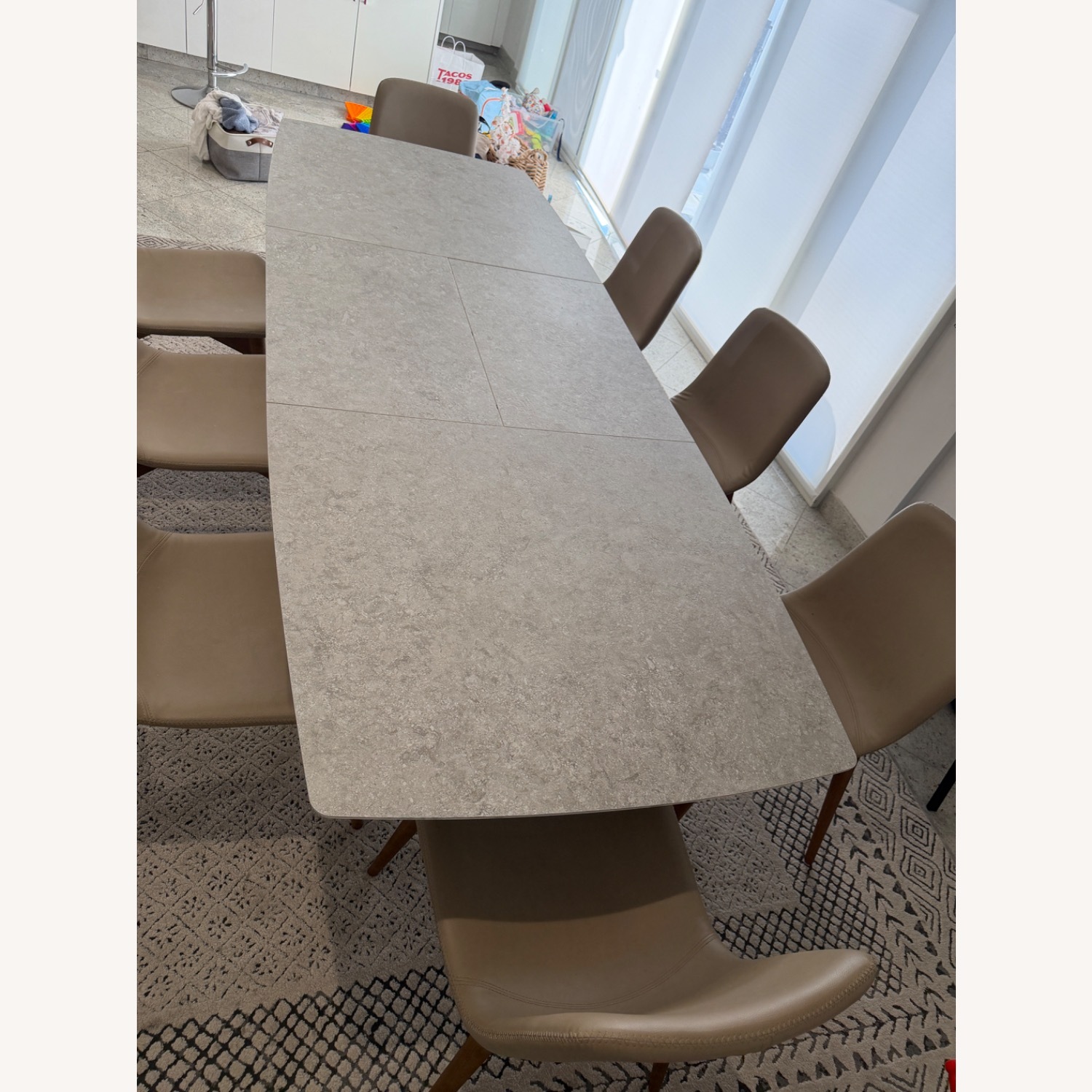 BoConcept Alicante White Ceramic Dining Table - image-1