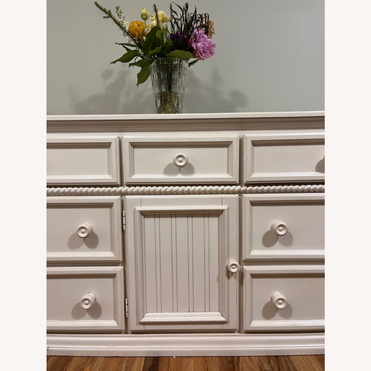 Pottery Barn Kids Solid White Wood Dresser - image-1