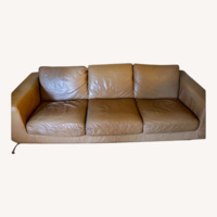 Wayfair Dark Brown Leather 3+ Seater Sofa