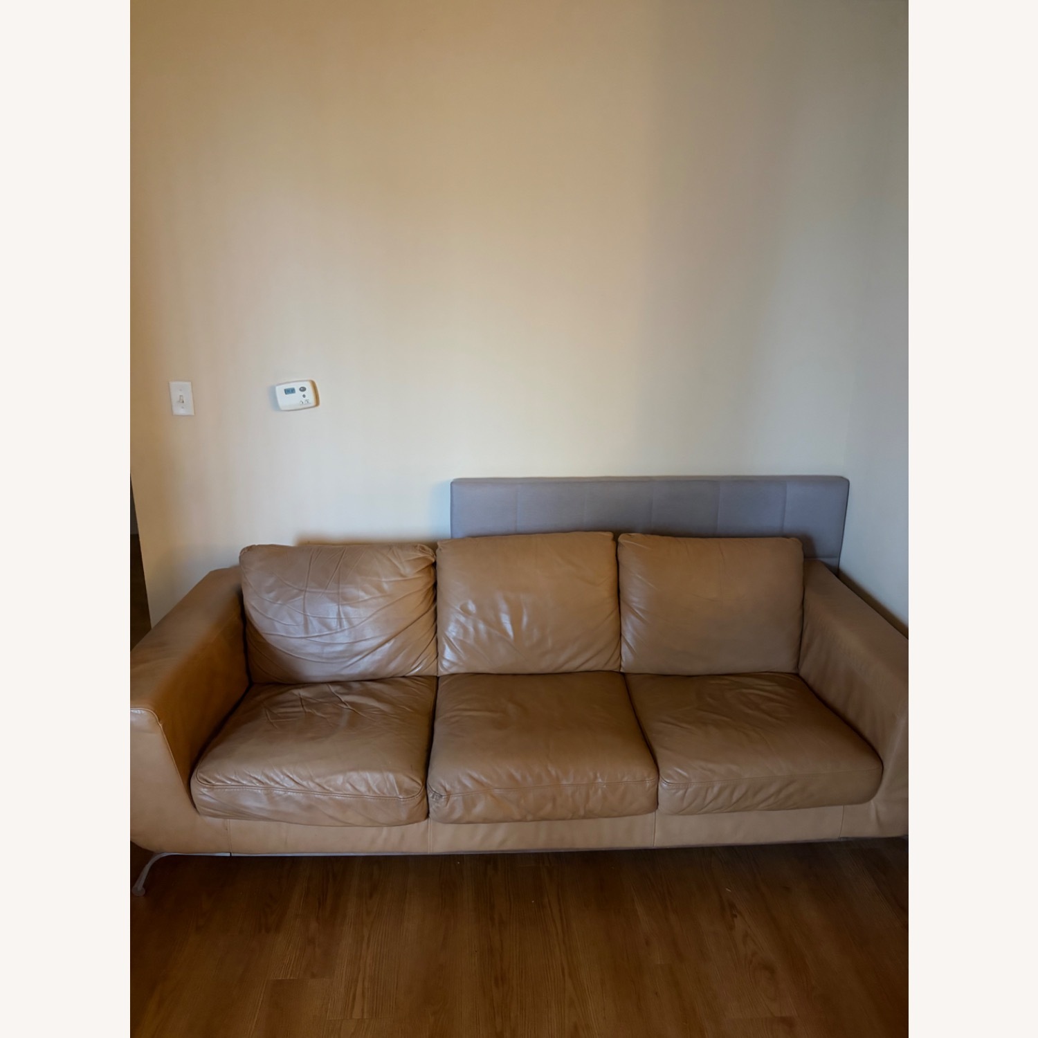 Wayfair Dark Brown Leather 3+ Seater Sofa - image-1