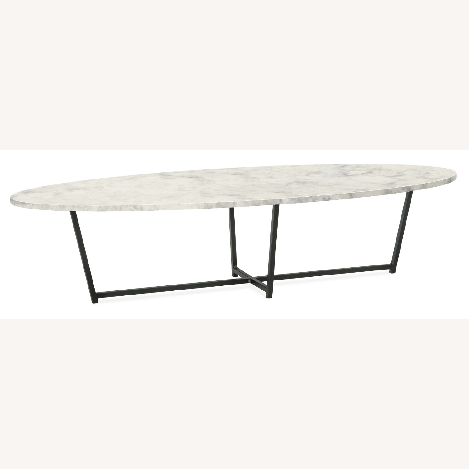 Room & Board White Marble Coffee Table - image-5