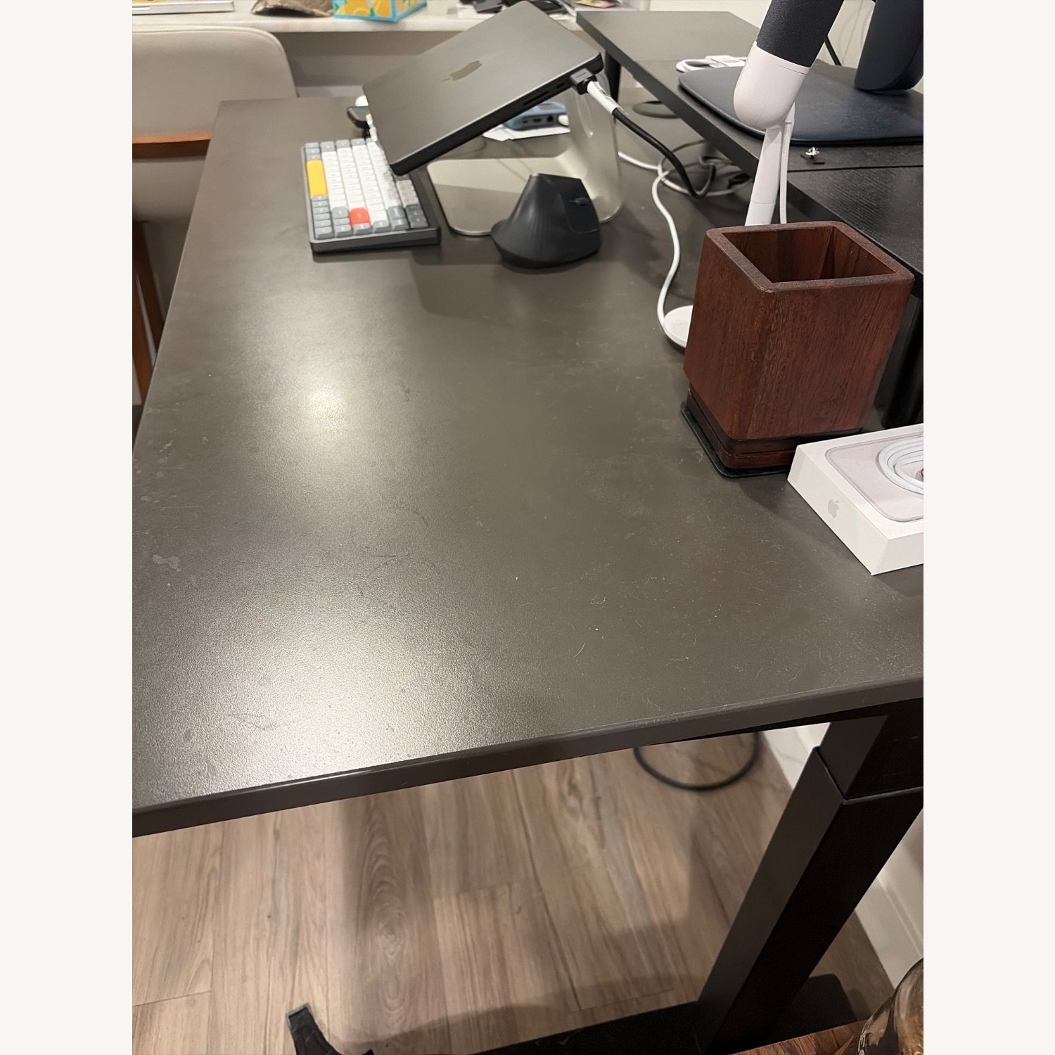 Herman Miller Jarvis Dark Gray Desk - image-3