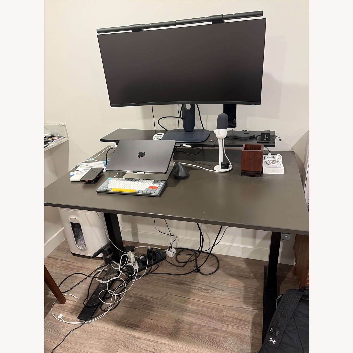 Herman Miller Jarvis Dark Gray Desk - image-1
