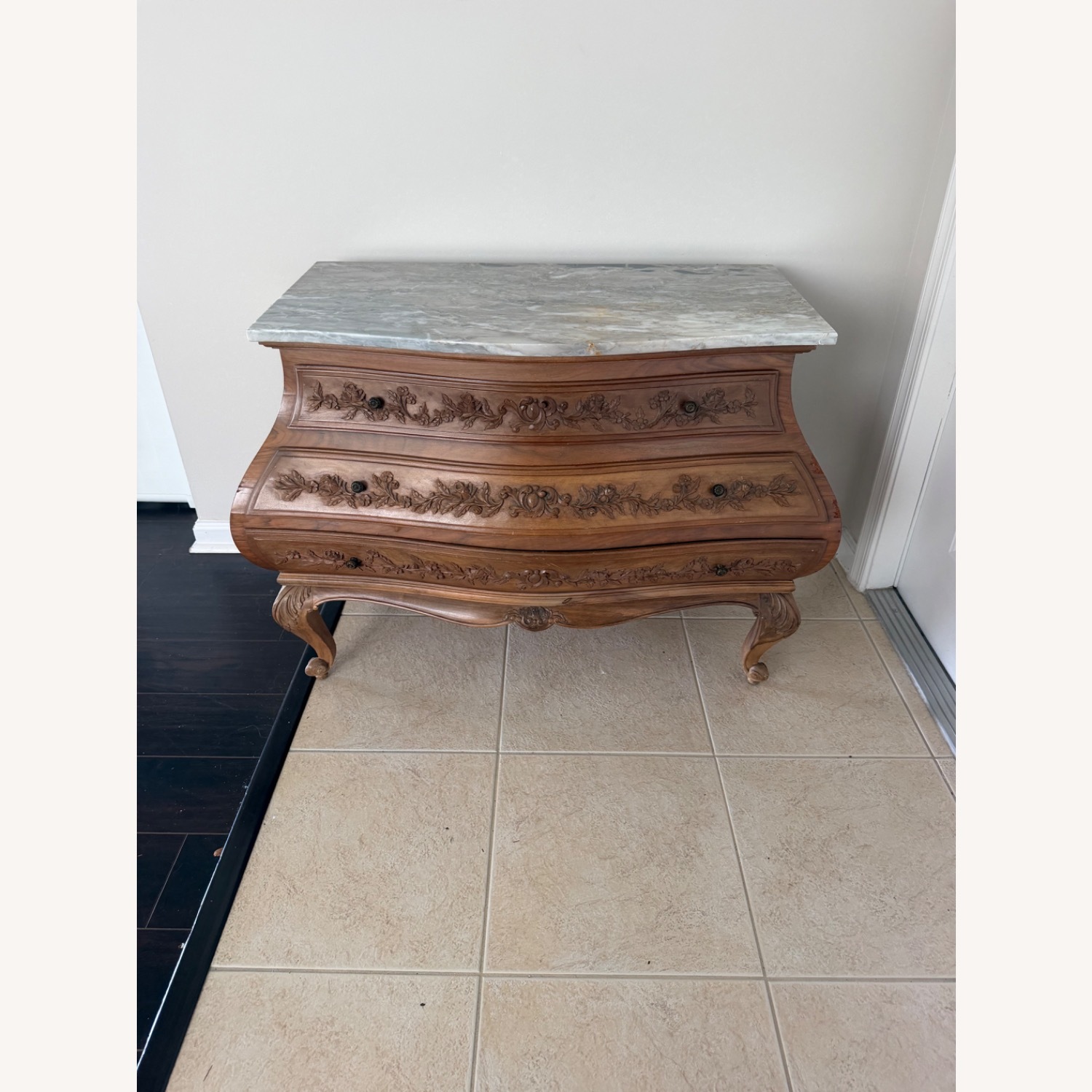 Vintage/Antique Dark Brown Chest - image-1