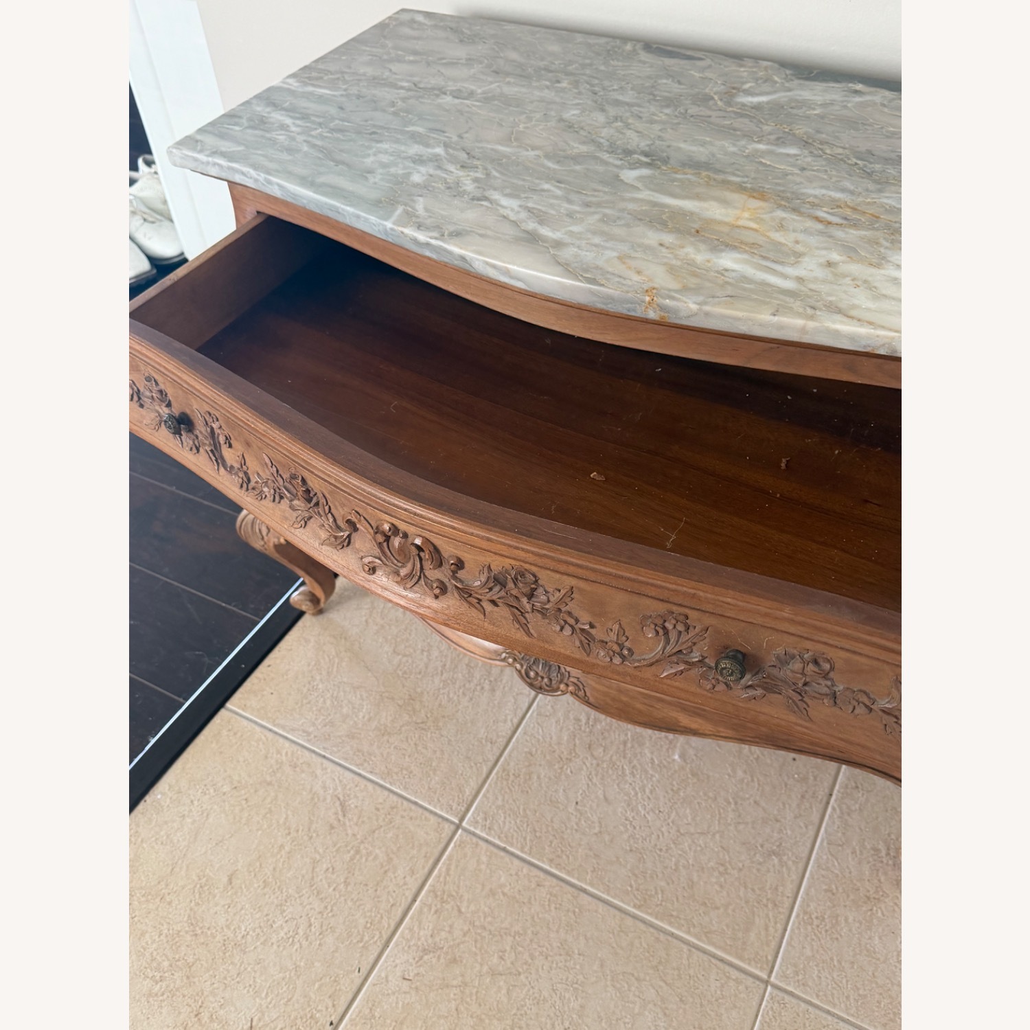 Vintage/Antique Dark Brown Chest - image-3
