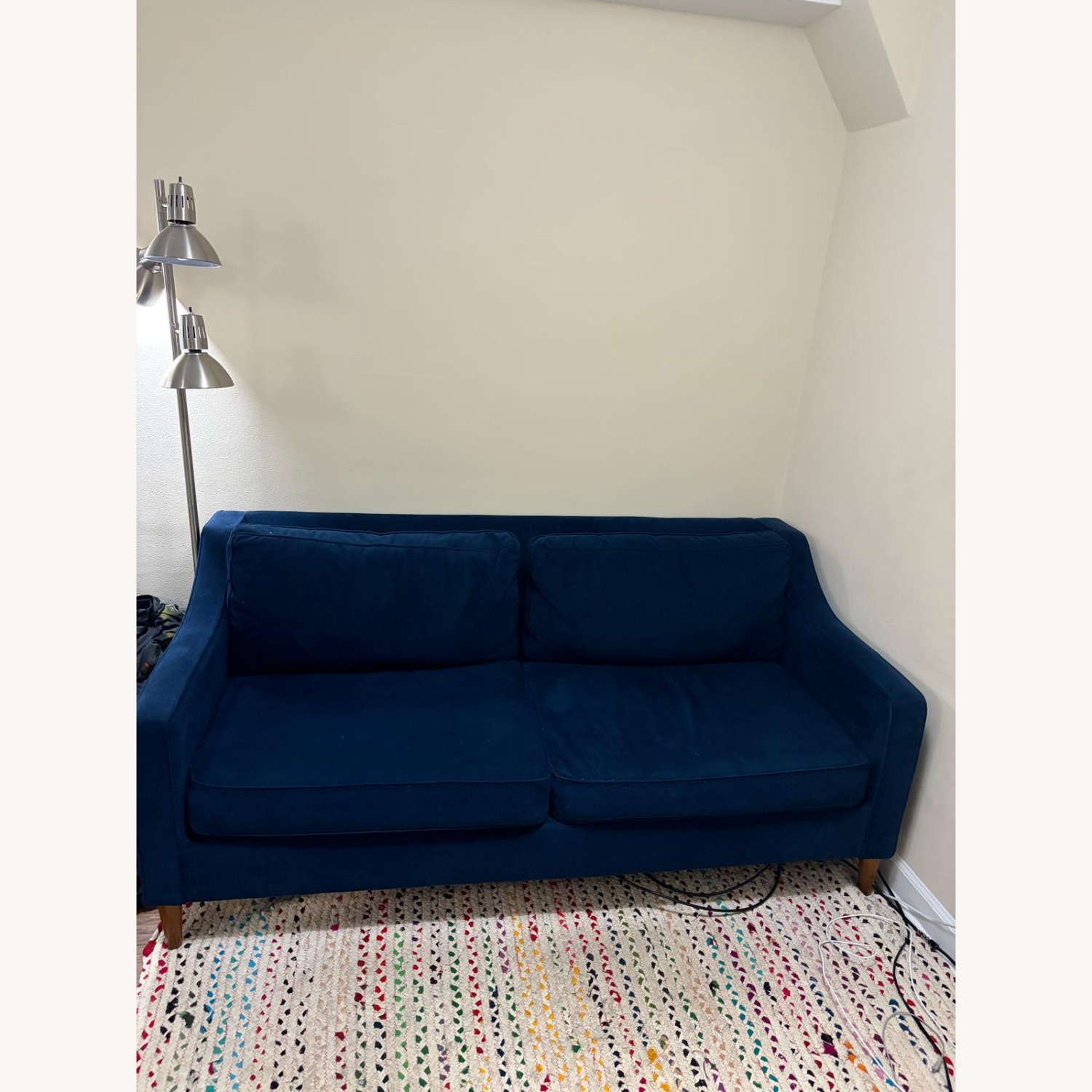 West Elm Ink Blue Paidge Sofa - image-3