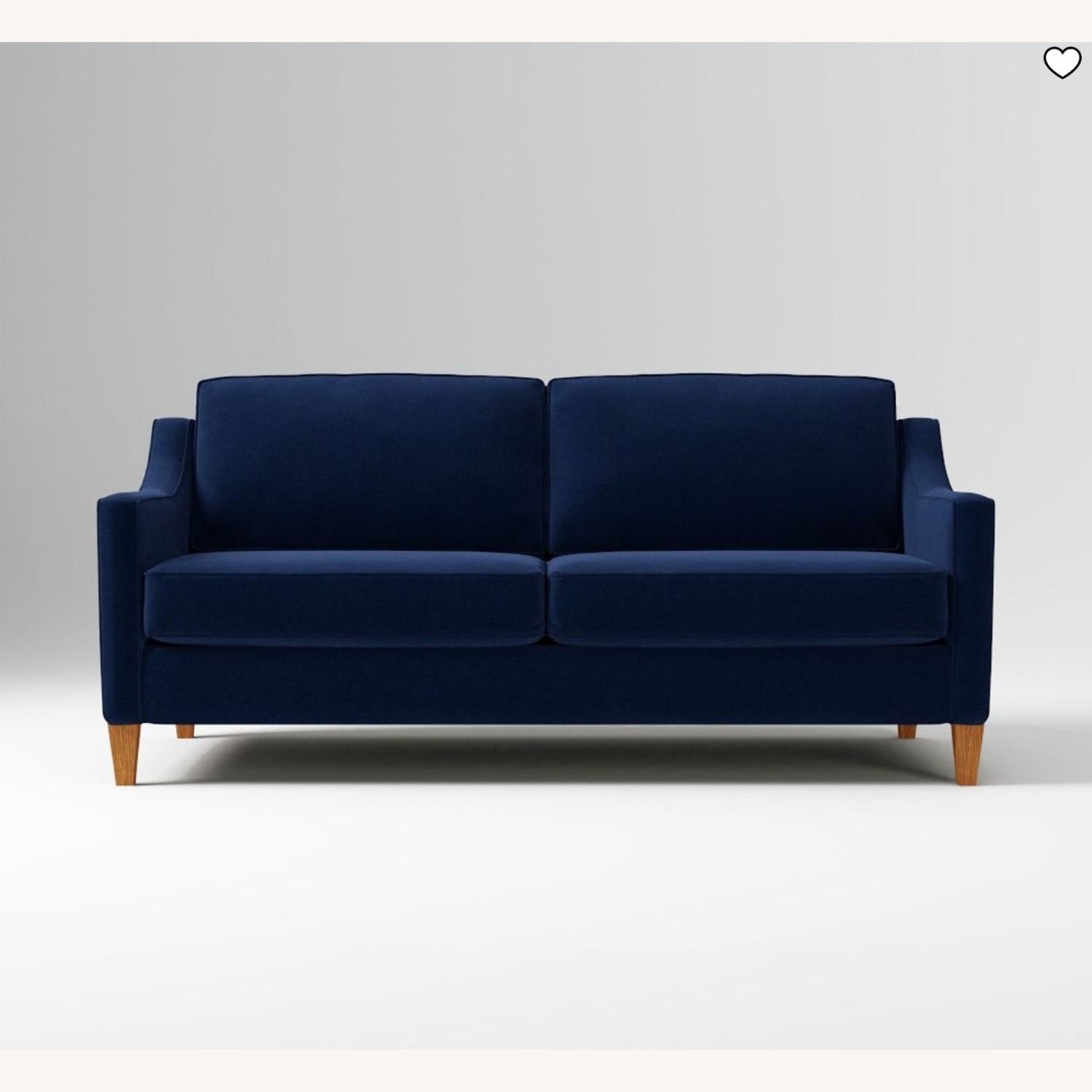 West Elm Ink Blue Paidge Sofa - image-1