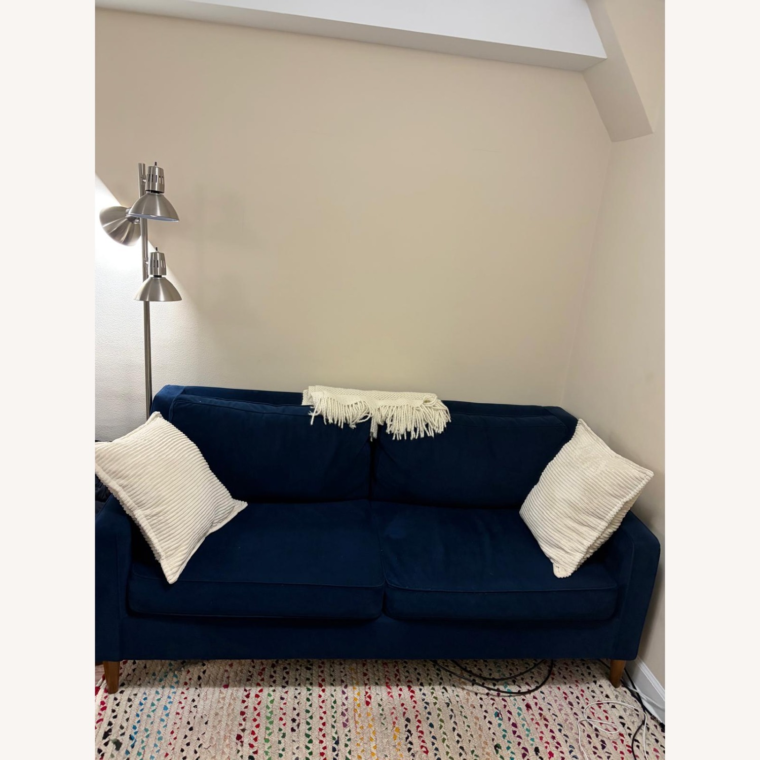 West Elm Ink Blue Paidge Sofa - image-2