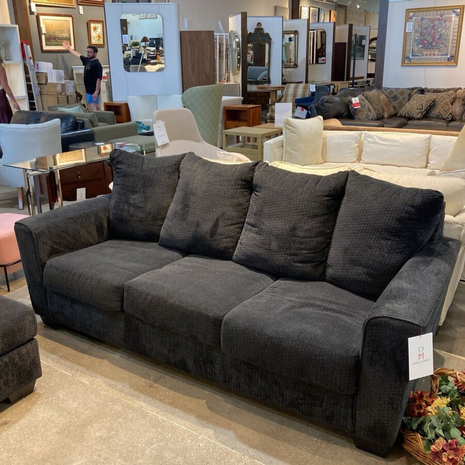 Stairatt 3-Seat Sofa Charcoal - image-11