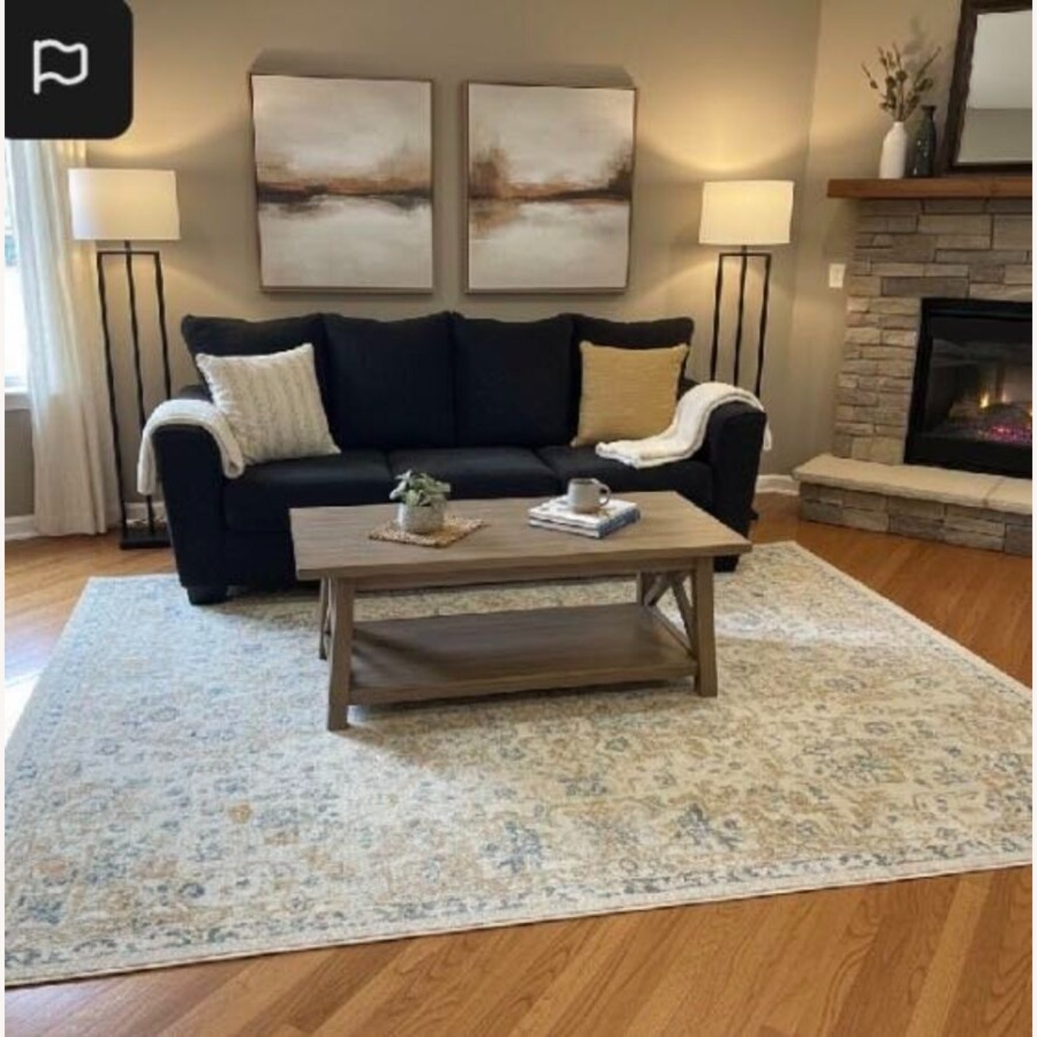Stairatt 3-Seat Sofa Charcoal - image-1