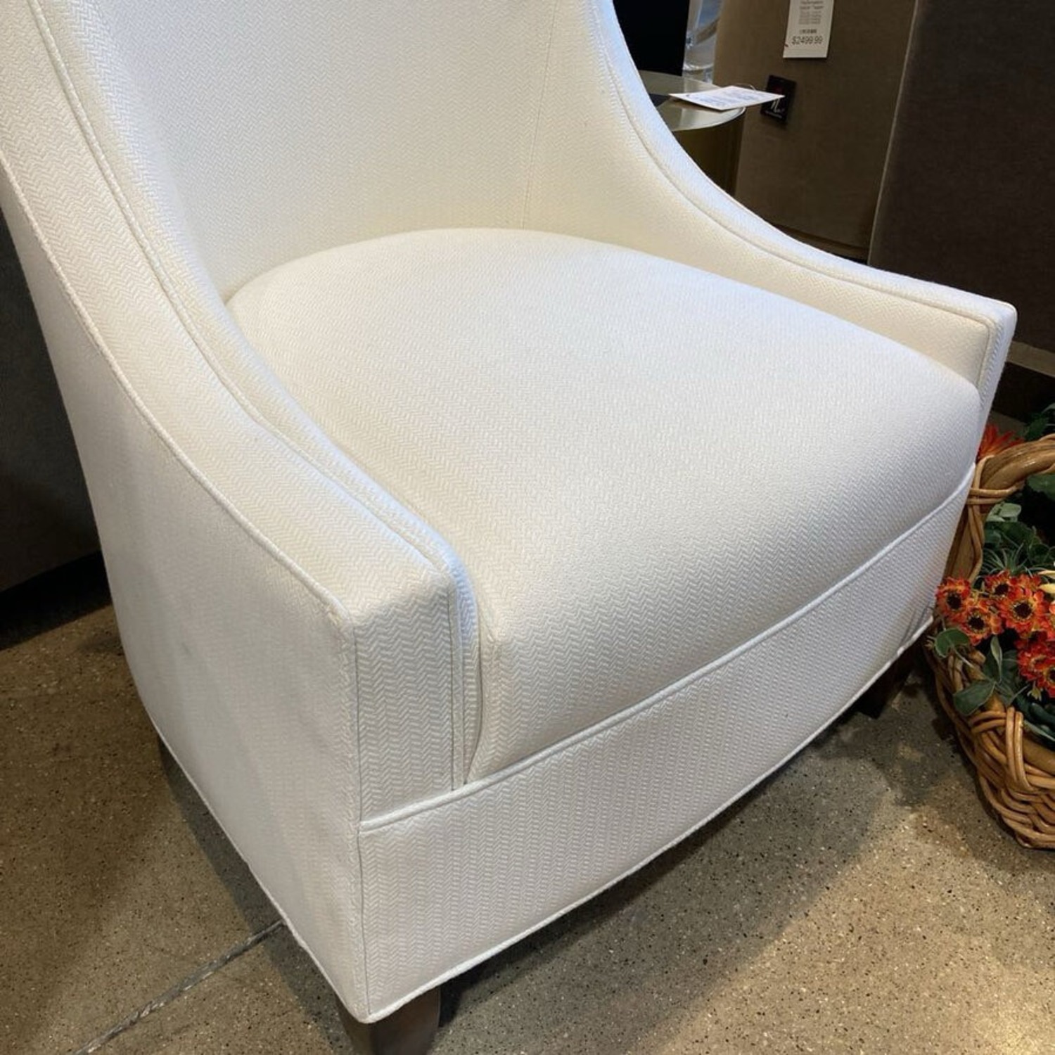 Kravet Custom High Back Slope Arm Chair - image-5