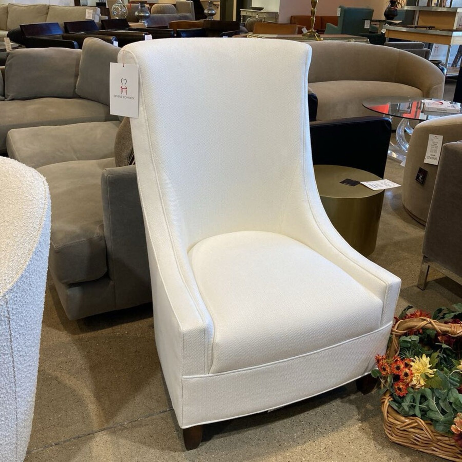 Kravet Custom High Back Slope Arm Chair - image-2