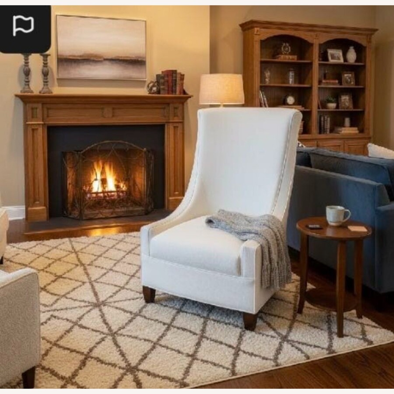 Kravet Custom High Back Slope Arm Chair - image-1