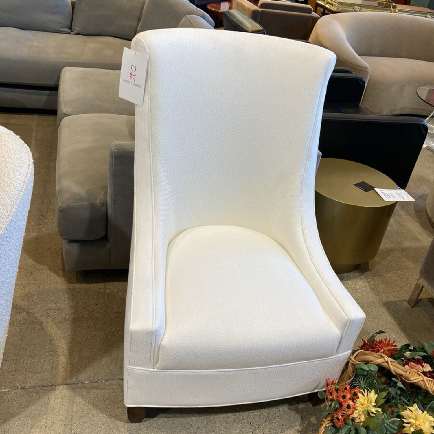 Kravet Custom High Back Slope Arm Chair - image-3