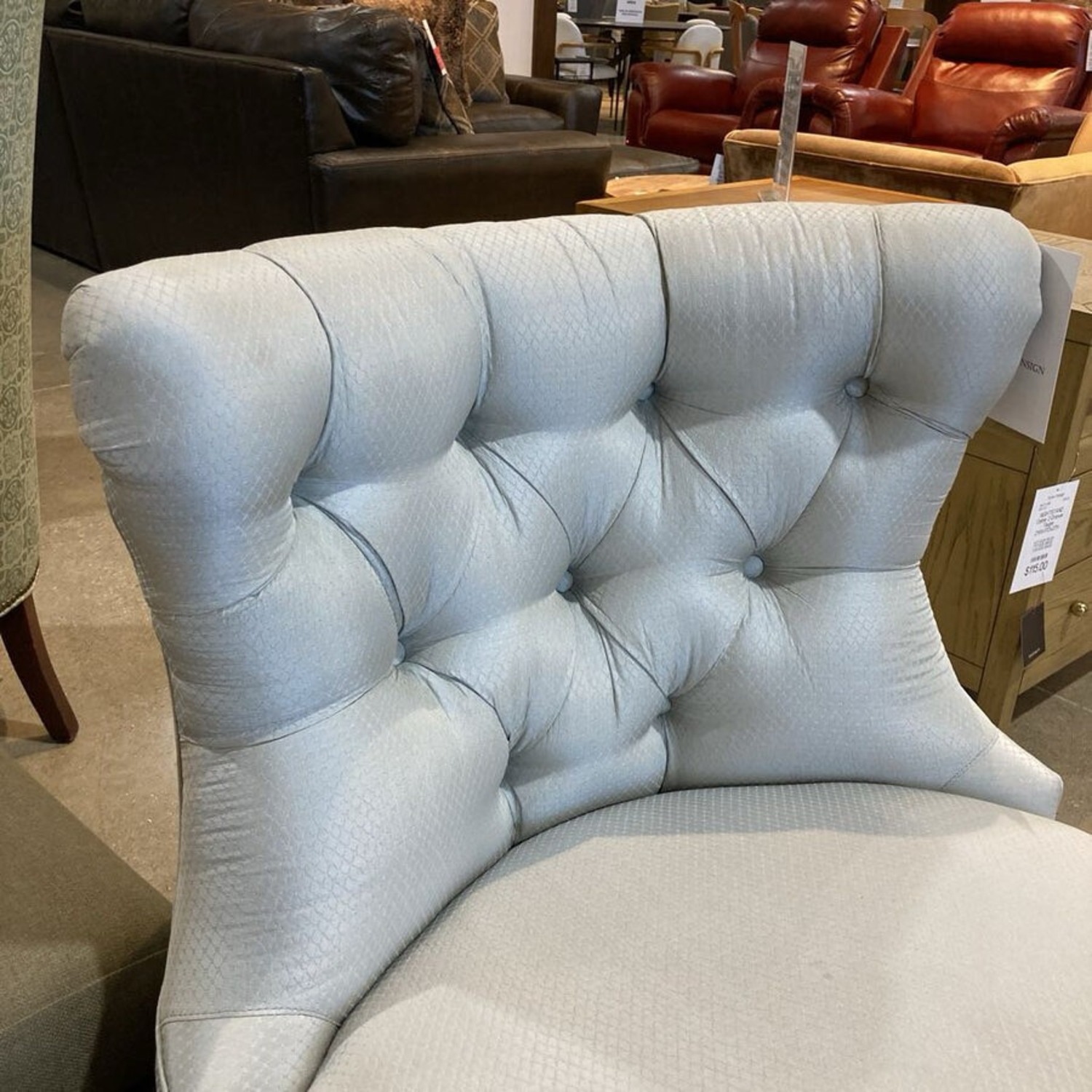 Walter E. Smithe Wingback Button Tufted Chair - image-4