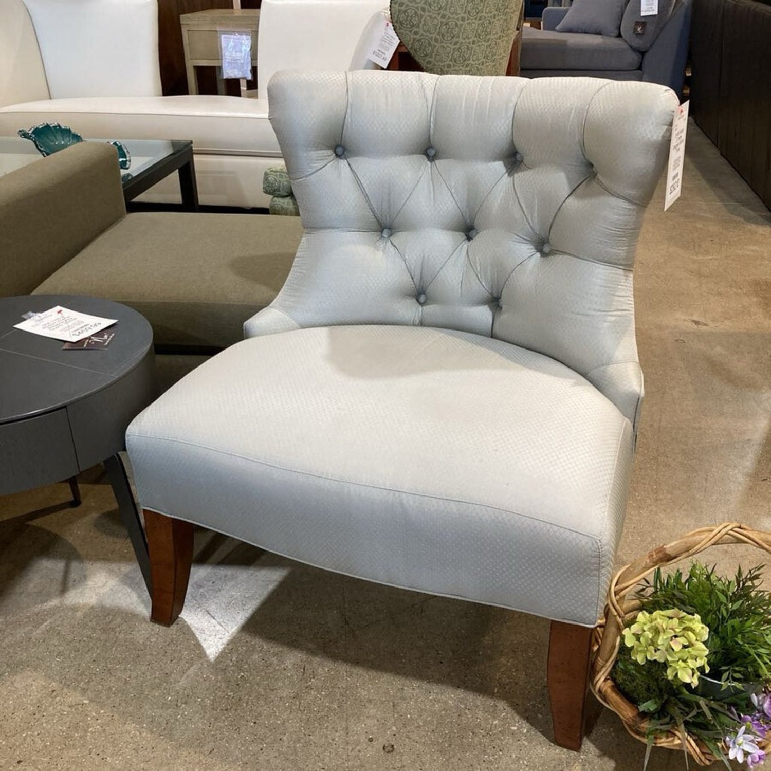 Walter E. Smithe Wingback Button Tufted Chair - image-2
