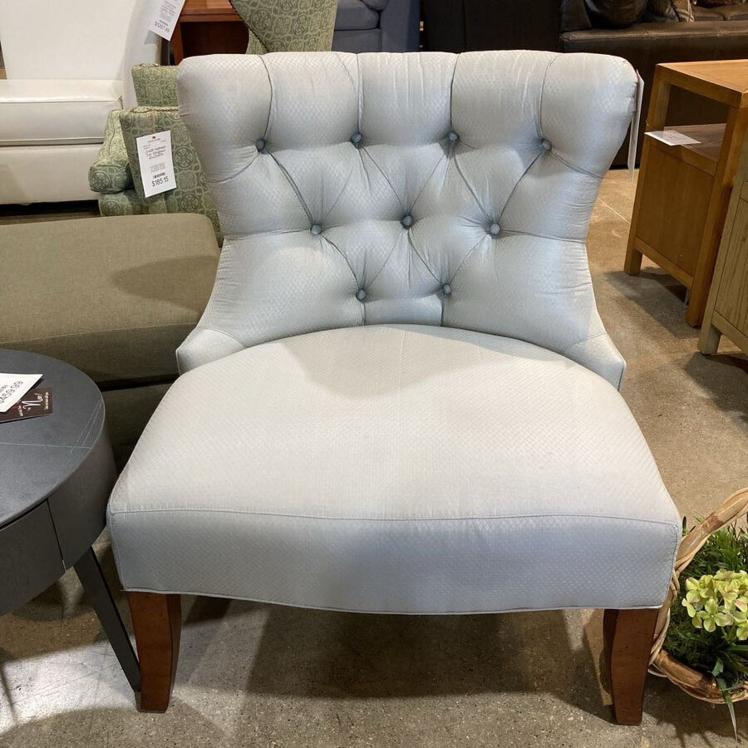 Walter E. Smithe Wingback Button Tufted Chair - image-3