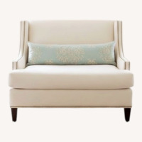 Jessica Charles Crosby Settee Loveseat White  