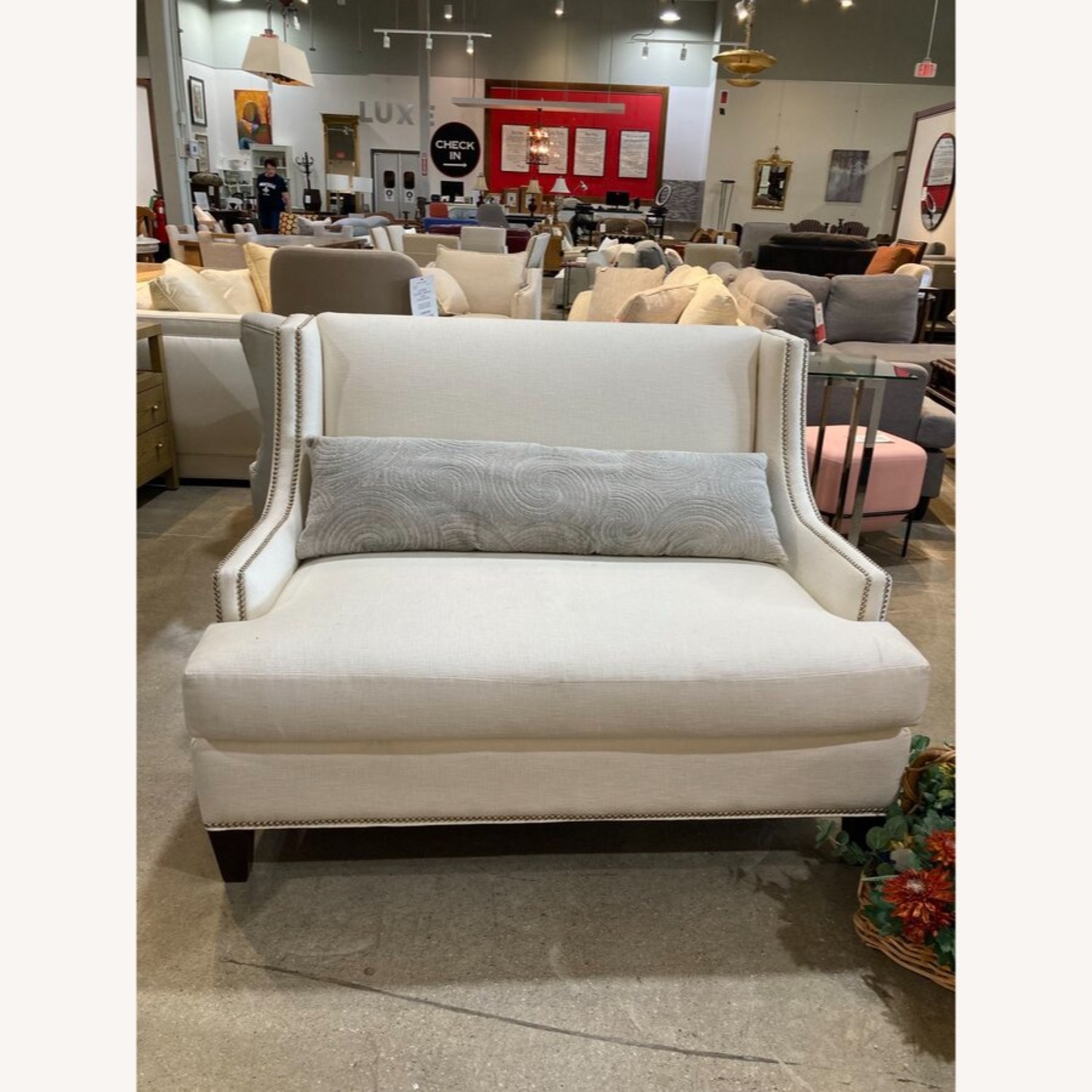 Jessica Charles Crosby Settee Loveseat White   - image-2