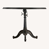 Restoration Hardware Black Metal Side Table