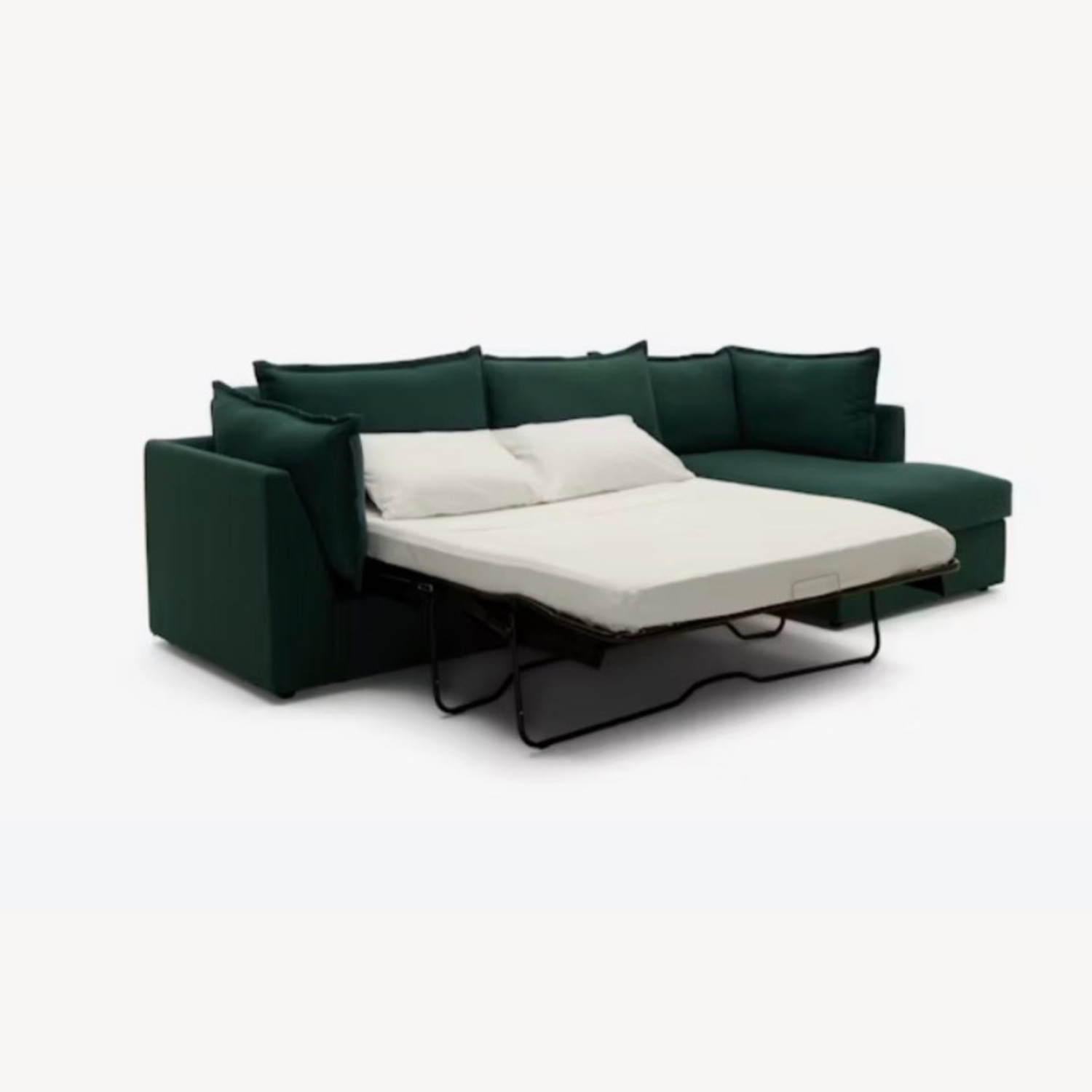 Joybird Wilder Green Fabric Sleeper Sofa - image-2
