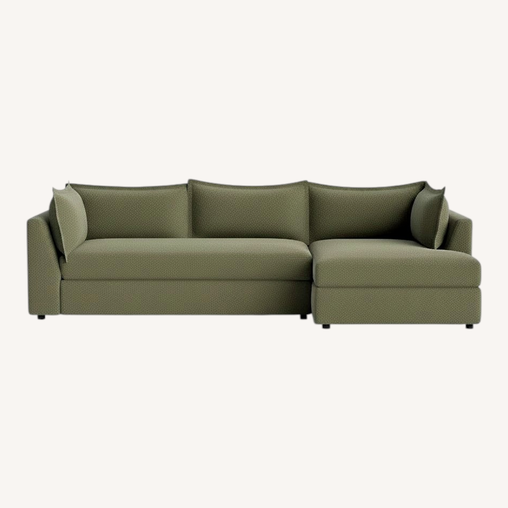 Image of Joybird Wilder Green Fabric Sleeper Sofa
