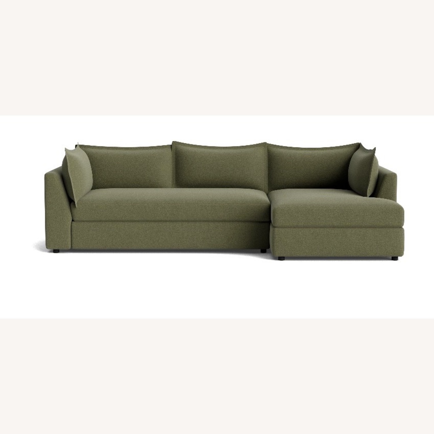 Joybird Wilder Green Fabric Sleeper Sofa - image-1