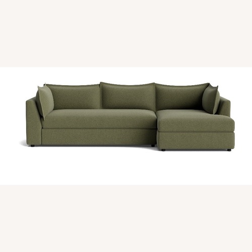 Used Joybird Wilder Green Fabric Sleeper Sofa for sale on AptDeco