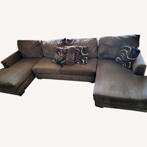 Used Light Brown Fabric 3+ Piece Sectional for sale on AptDeco