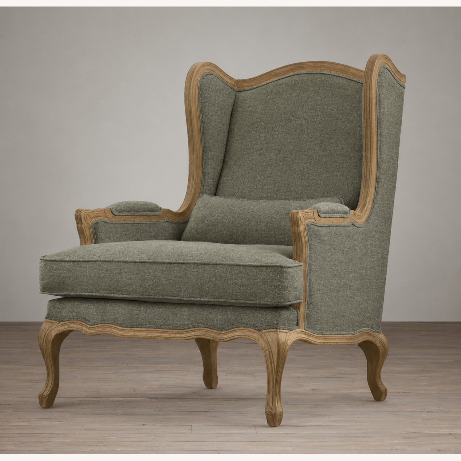 Restoration Hardware Natural Wood Accent Chairs - image-4