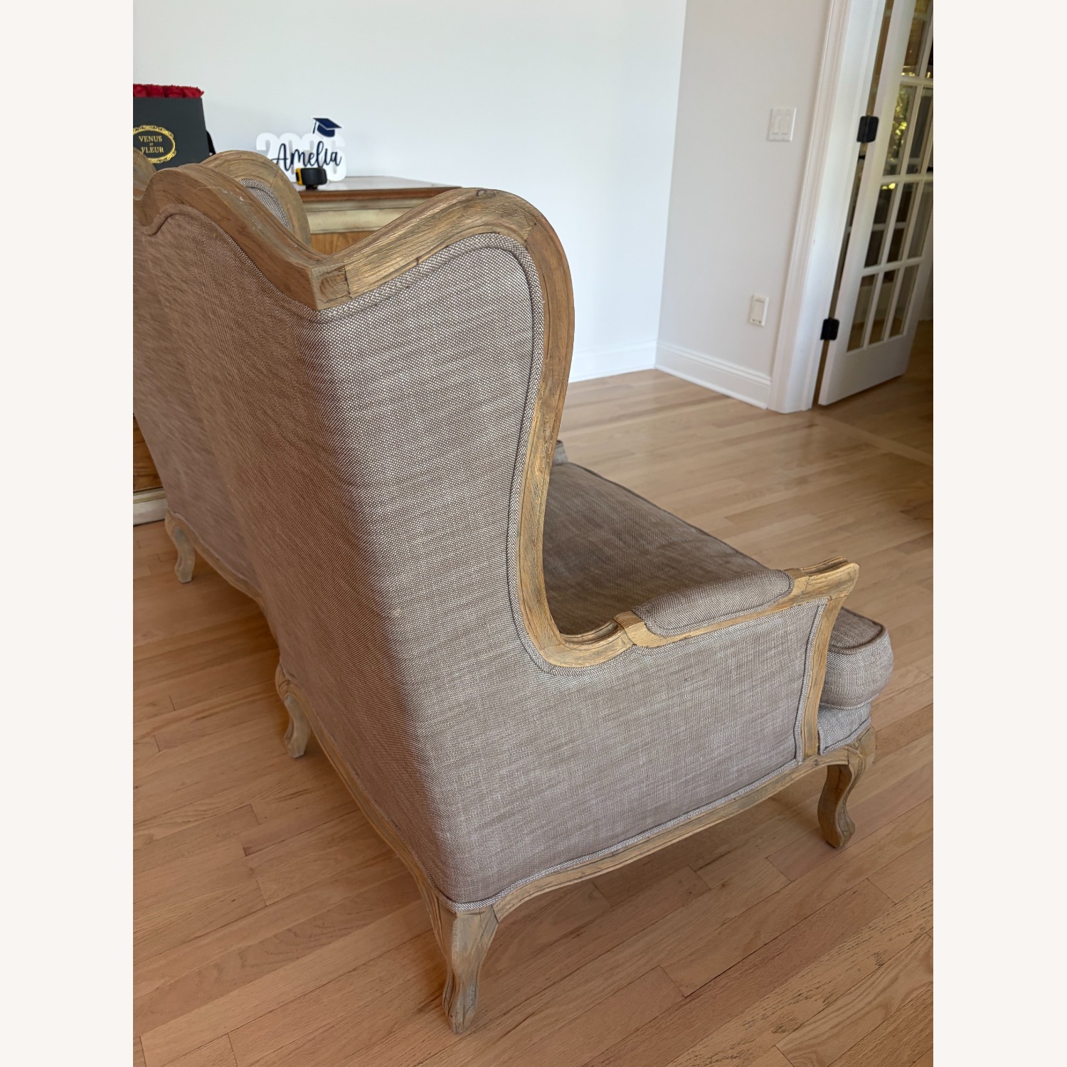 Restoration Hardware Natural Wood Accent Chairs - image-3