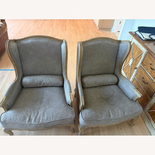 Used Restoration Hardware Natural Wood Accent Chairs for sale on AptDeco