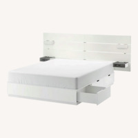 IKEA NORDLI White Queen Bed