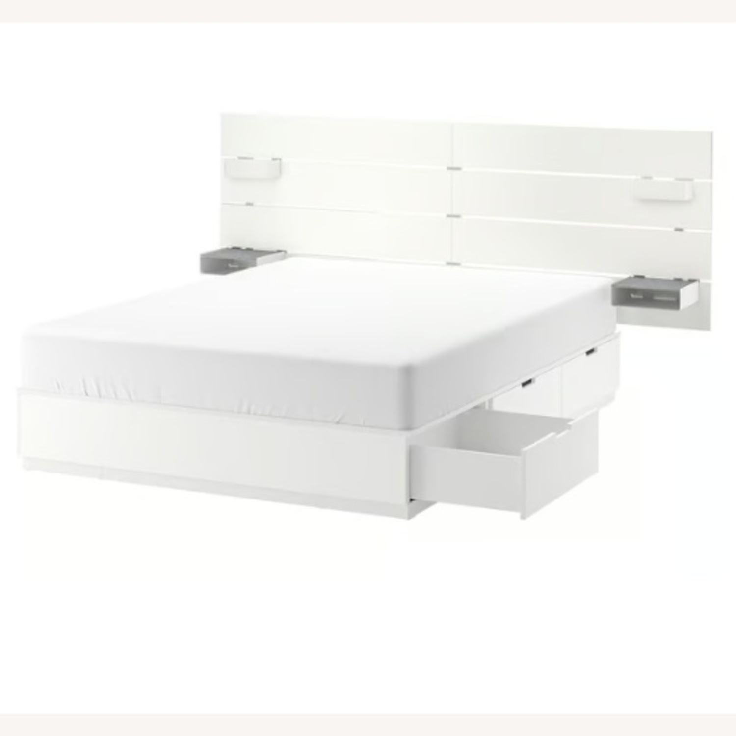 IKEA NORDLI White Queen Bed - image-4