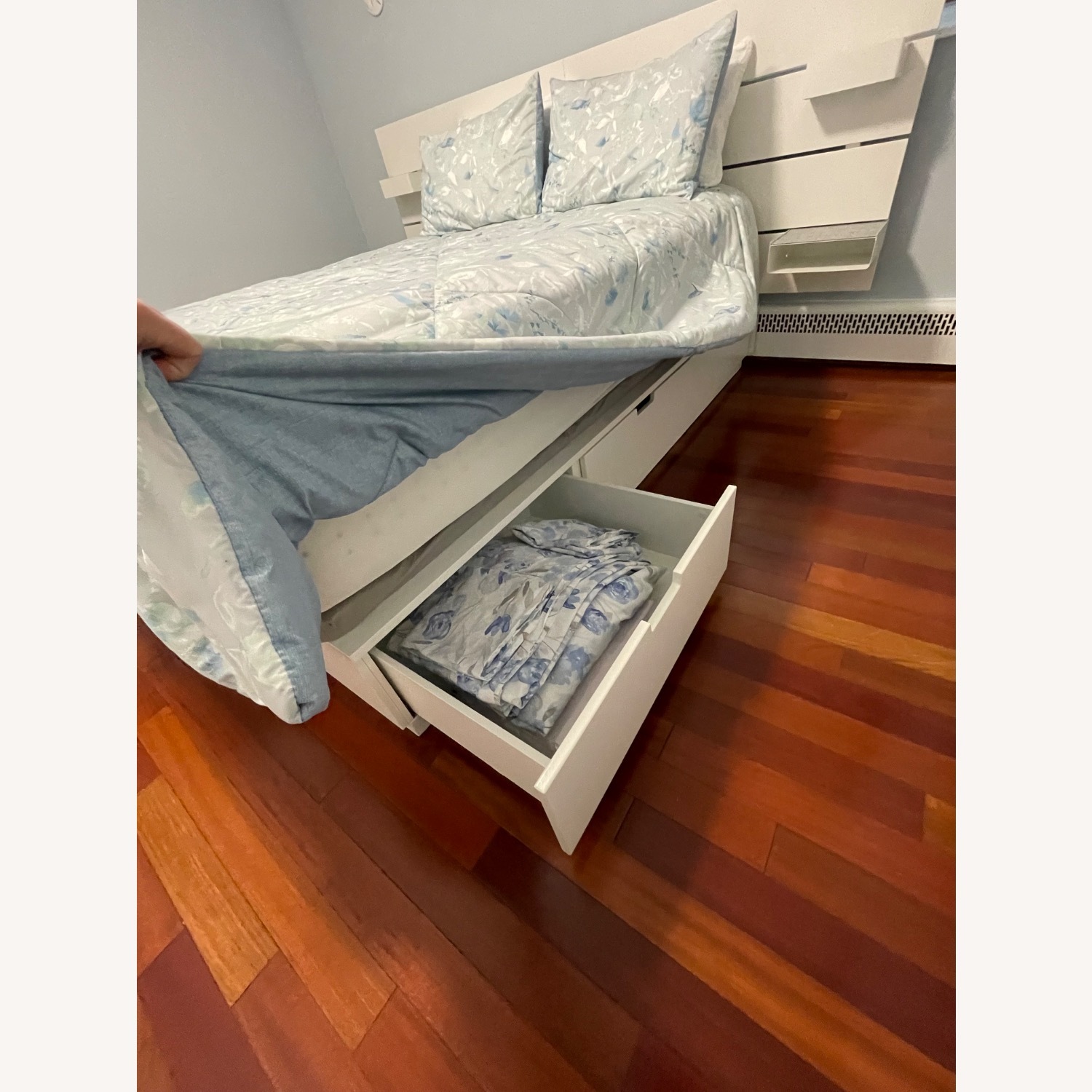 IKEA NORDLI White Queen Bed - image-3
