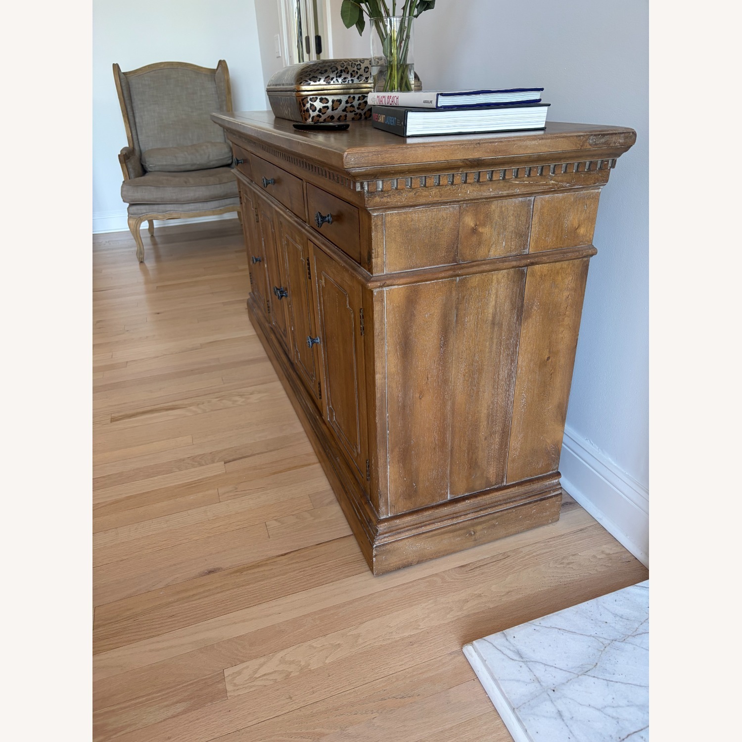 Restoration Hardware St. James Light Brown Media Storage - image-3